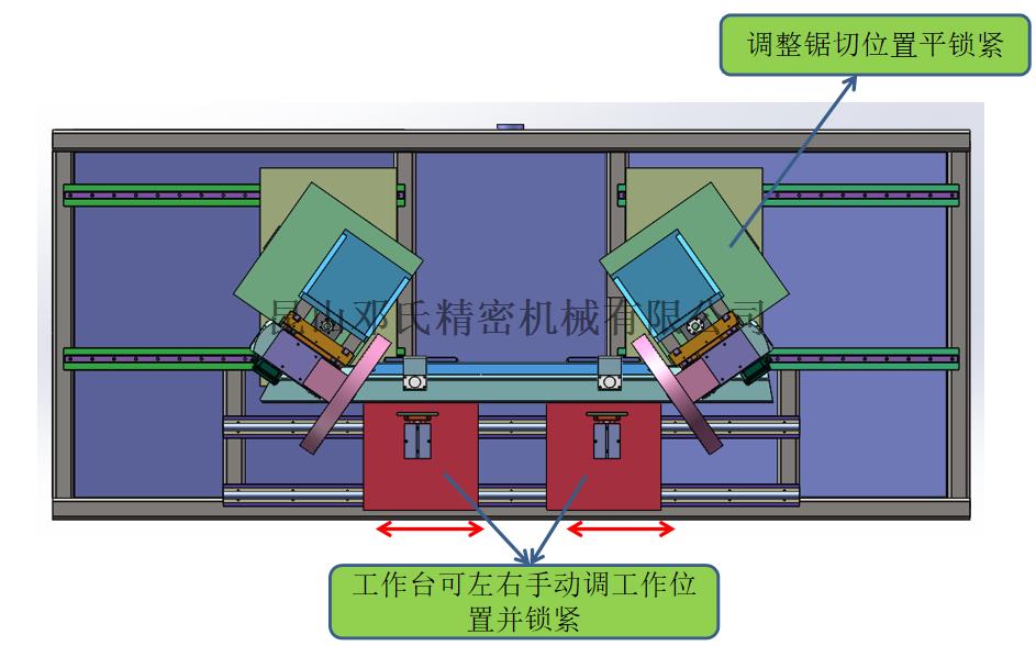 水箱鋁橫梁切割機